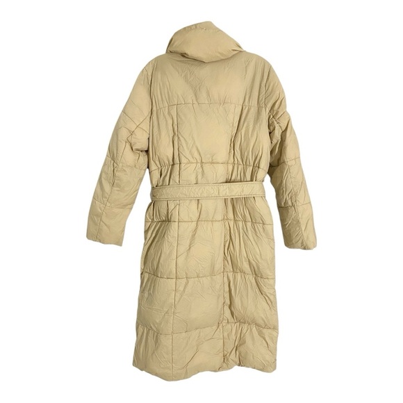 Ellen Tracy Cozy Pillow Puffer Coat in Tan Size Small - Picture 5 of 8